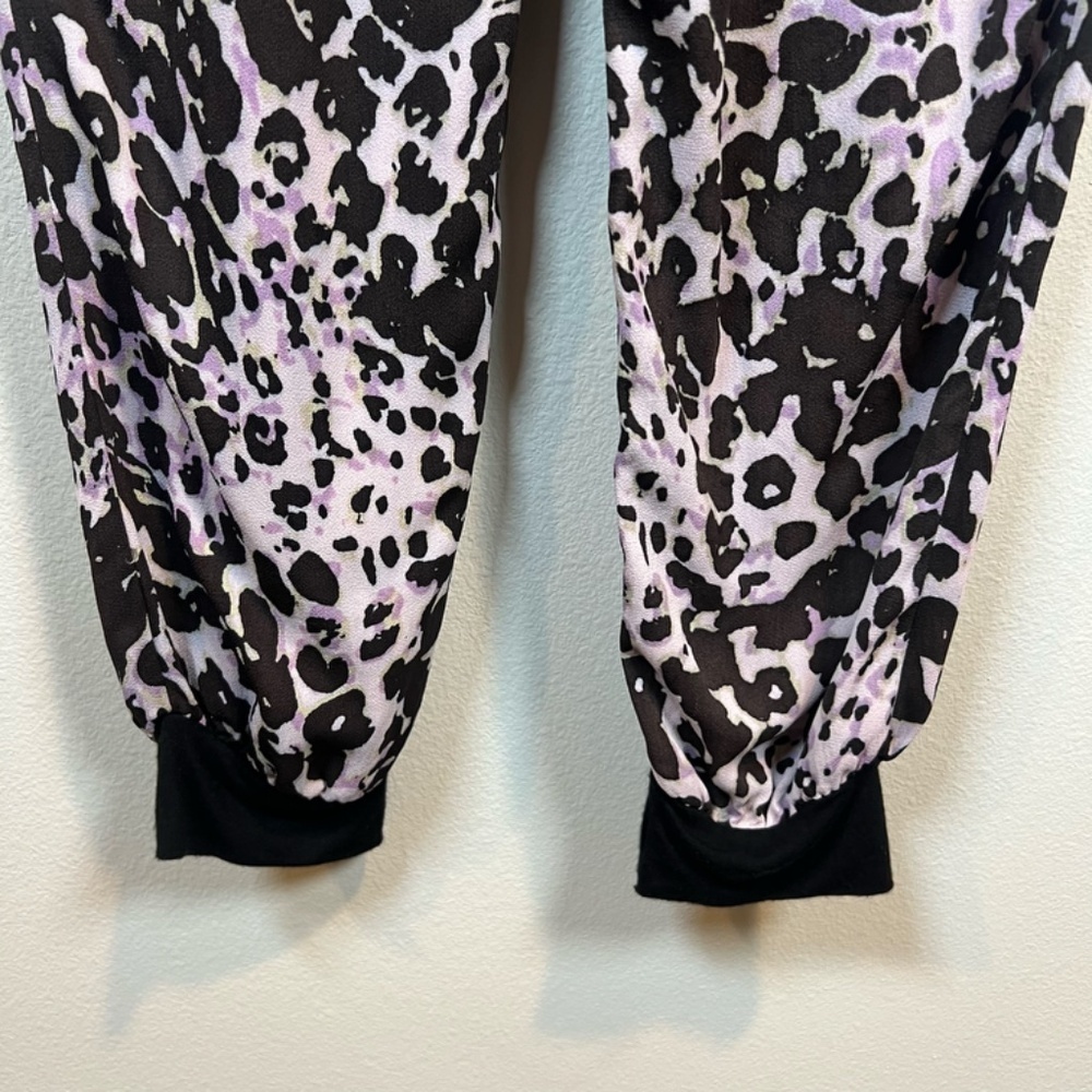 Karina Grimaldi Ivy Print Pant in Montana Animal Print Cuffed Pockets Pull On XS - Picture 10 of 12